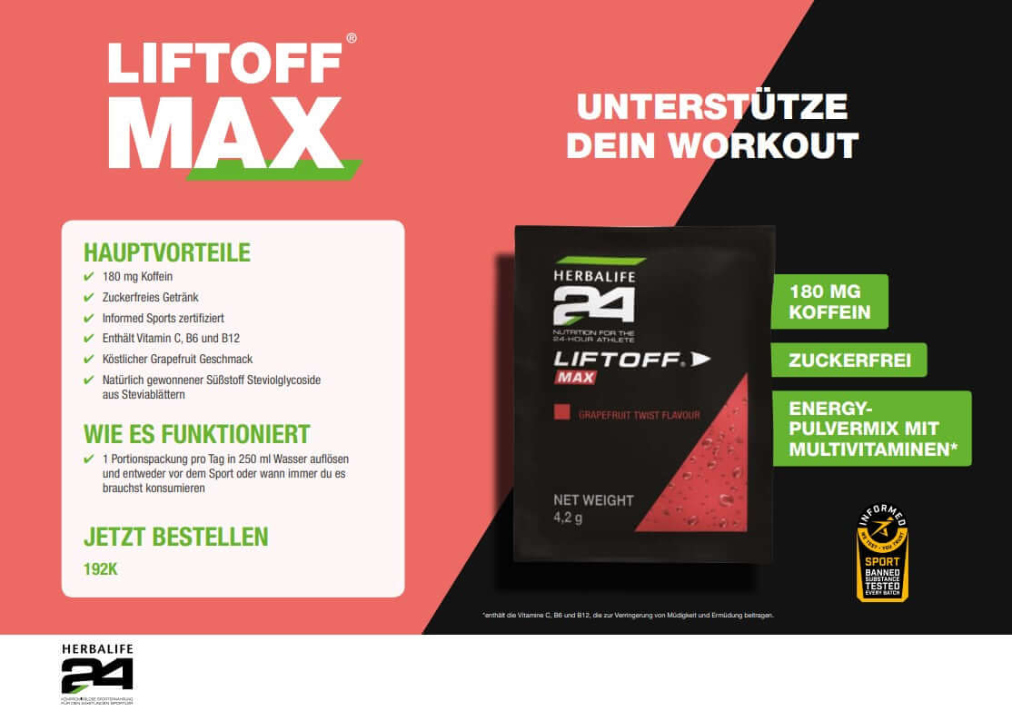 HERBALIFE - H24 LiftOff Max Grapefruit Geschmack